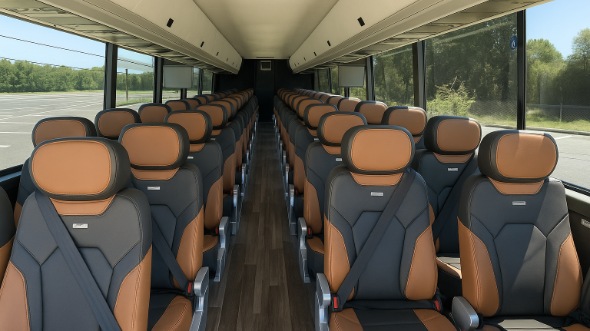 50 passenger charter bus interior bloomington