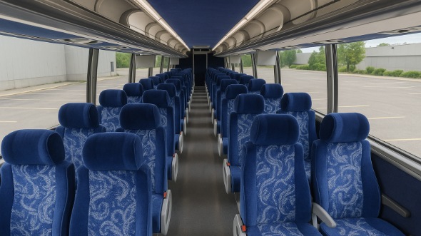 54 passenger charter bus interior fishers